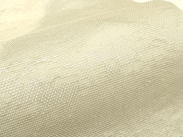 平和屋着物＊夏物　六通柄袋帯　草花文　銀糸　正絹　逸品　CABK6980rv