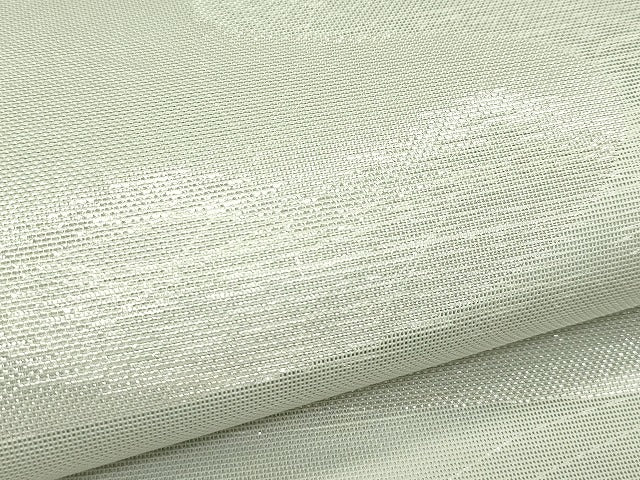 平和屋着物＊夏物　六通柄　本袋帯　エ霞文　銀糸　正絹　逸品　CABK6985rv