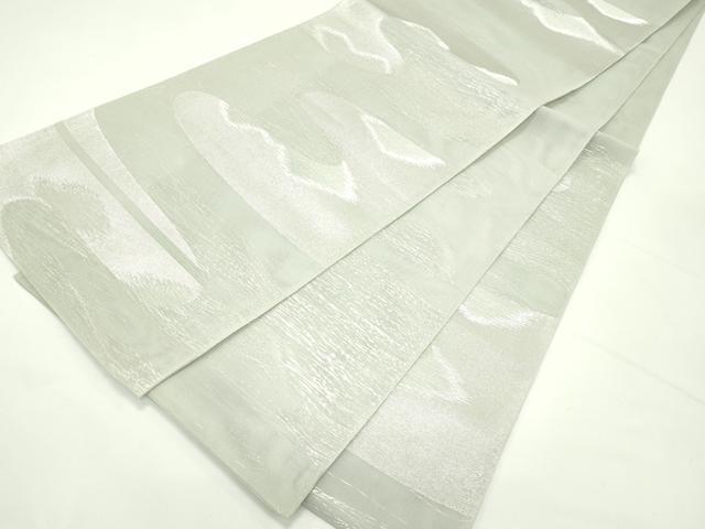 平和屋着物＊夏物　六通柄　本袋帯　エ霞文　銀糸　正絹　逸品　CABK6985rv