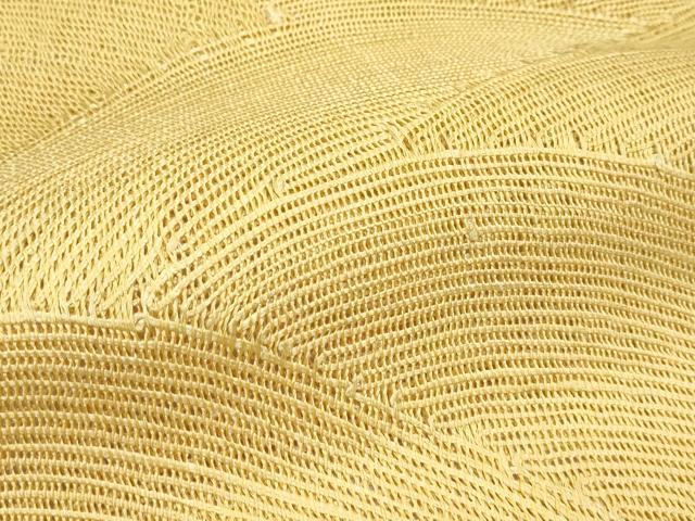平和屋着物＊夏物　八寸名古屋帯　立波文　飴色　正絹　逸品　CABK6992rv