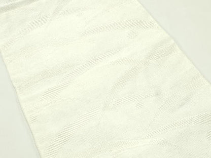 平和屋着物＊夏物　八寸名古屋帯　露芝文　生成り色　CABK6994rv