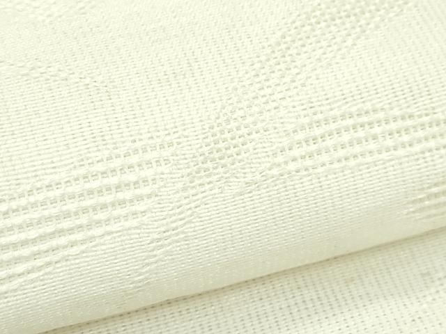 平和屋着物＊夏物　八寸名古屋帯　露芝文　生成り色　CABK6994rv