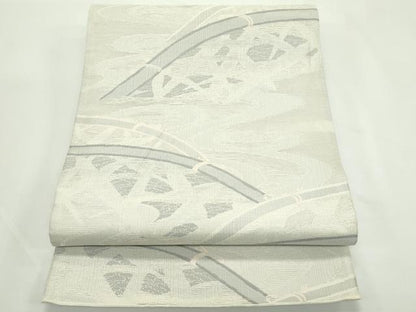 平和屋着物＊夏物　六通柄袋帯　流水籬文　正絹　逸品　CABK7004rv
