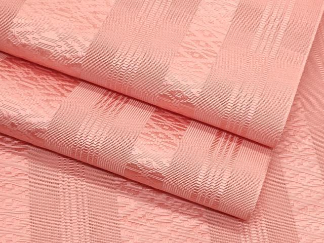 平和屋着物＊夏物　本場筑前博多織　八寸名古屋帯　紗献上　甚三紅色　正絹　逸品　CABK7020rv