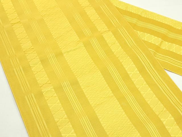 平和屋着物＊夏物　本場筑前博多織　八寸名古屋帯　紗献上　金色　正絹　逸品　未使用　CABK7022rv