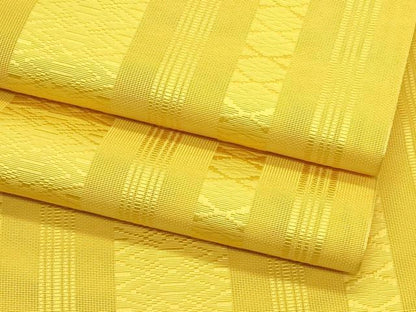 平和屋着物＊夏物　本場筑前博多織　八寸名古屋帯　紗献上　金色　正絹　逸品　未使用　CABK7022rv