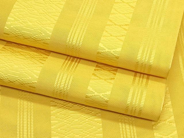 平和屋着物＊夏物　本場筑前博多織　八寸名古屋帯　紗献上　金色　正絹　逸品　未使用　CABK7022rv