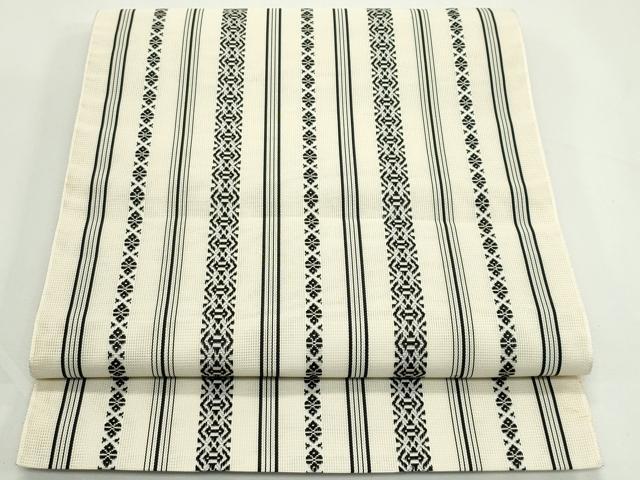 平和屋着物＊夏物　本場筑前博多織　八寸名古屋帯　紗献上　正絹　逸品　CABK7025rv
