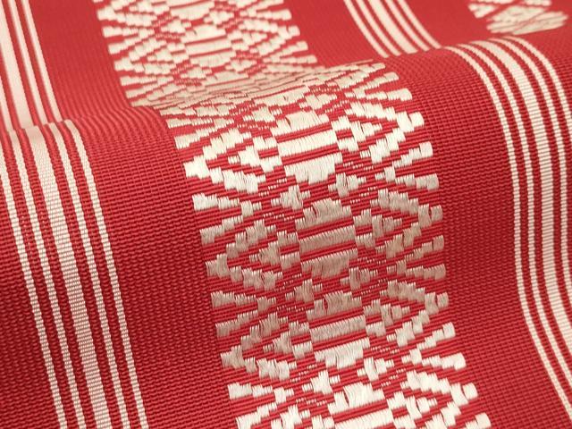 平和屋着物＊夏物　本場筑前博多織　八寸名古屋帯　紗献上　正絹　逸品　CABK7026rv