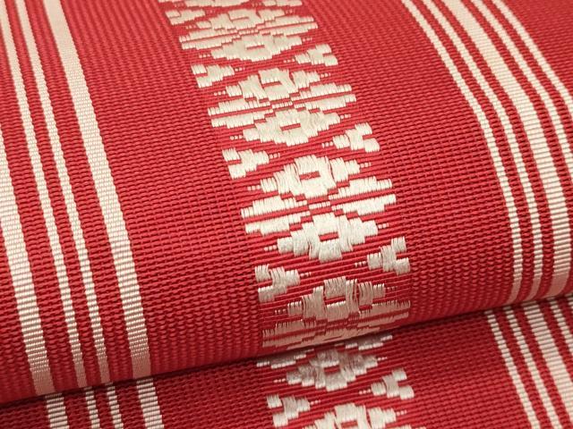 平和屋着物＊夏物　本場筑前博多織　八寸名古屋帯　紗献上　正絹　逸品　CABK7026rv
