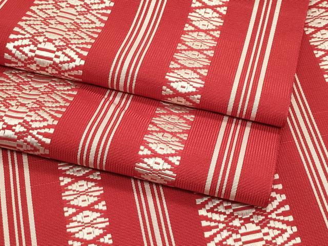 平和屋着物＊夏物　本場筑前博多織　八寸名古屋帯　紗献上　正絹　逸品　CABK7026rv