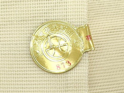 平和屋着物＊夏物　西陣　六通柄袋帯　草花丸文　金銀糸　証紙付き　正絹　逸品　未使用　CABK7033rv