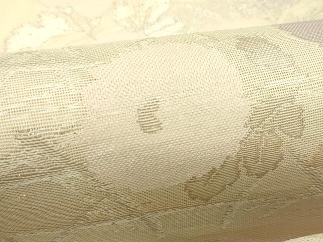 平和屋着物＊夏物　六通柄袋帯　菊籬文　銀糸　正絹　逸品　未使用　CABK7034rv