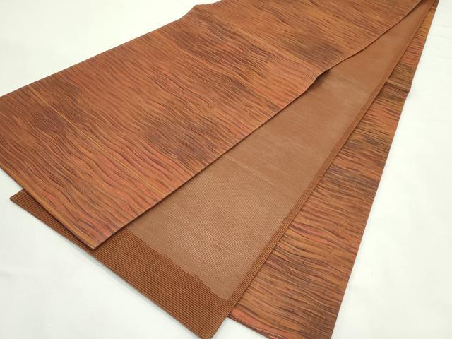平和屋着物＊夏物　全通柄袋帯　霞文　金糸　正絹　逸品　CABK7054rv