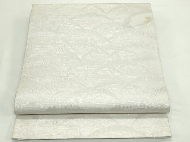 平和屋着物＊夏物　全通柄　本袋帯　芝草文　銀糸　正絹　逸品　CABK7061rv