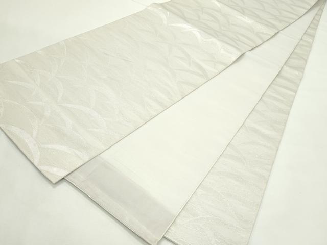 平和屋着物＊夏物　全通柄　本袋帯　芝草文　銀糸　正絹　逸品　CABK7061rv