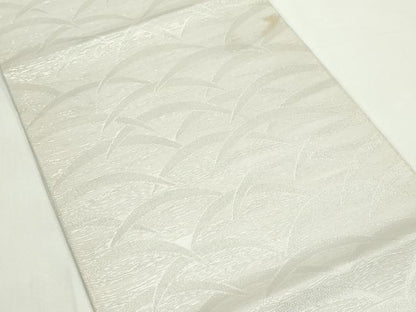 平和屋着物＊夏物　全通柄　本袋帯　芝草文　銀糸　正絹　逸品　CABK7061rv