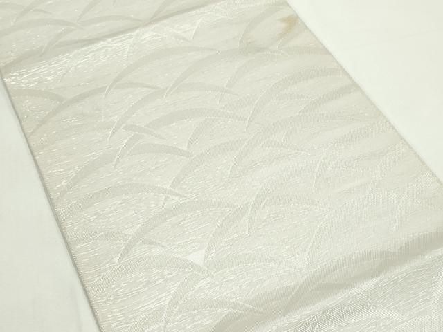 平和屋着物＊夏物　全通柄　本袋帯　芝草文　銀糸　正絹　逸品　CABK7061rv