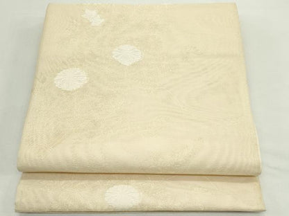 平和屋着物＊夏物　西陣　六通柄袋帯　秋草文　金糸　大丸扱い　正絹　逸品　CABK7065rv