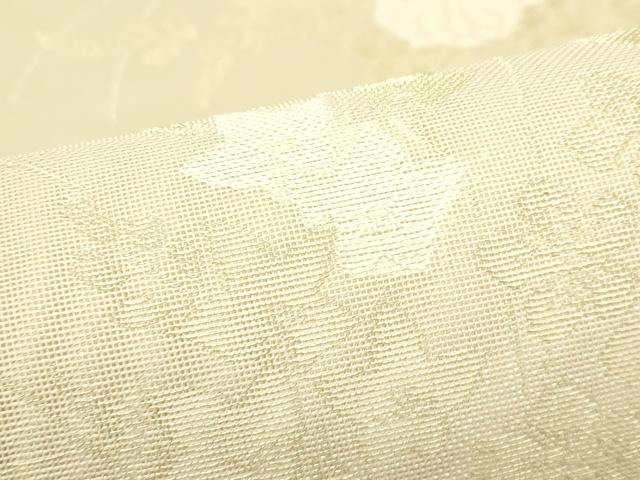 平和屋着物＊夏物　西陣　六通柄袋帯　秋草文　金糸　大丸扱い　正絹　逸品　CABK7065rv