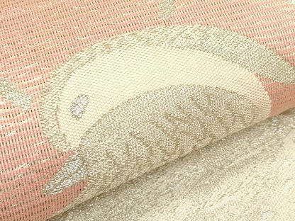 平和屋着物＊夏物　六通柄　京袋帯　鴛鴦　銀糸　正絹　逸品　CABK7076rv