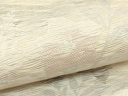 平和屋着物＊夏物　六通柄袋帯　すくい織　桔梗　萩　銀糸　正絹　逸品　CABK7080rv