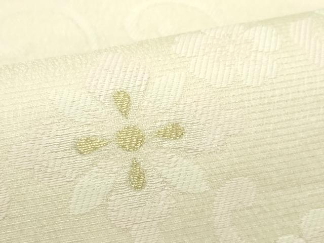 平和屋着物＊夏物　両面　六通柄袋帯　花唐草文　金糸　正絹　逸品　CABK7083rv