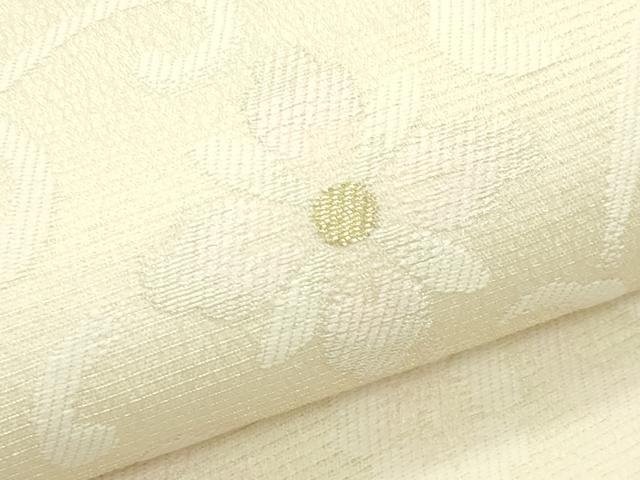 平和屋着物＊夏物　両面　六通柄袋帯　花唐草文　金糸　正絹　逸品　CABK7083rv