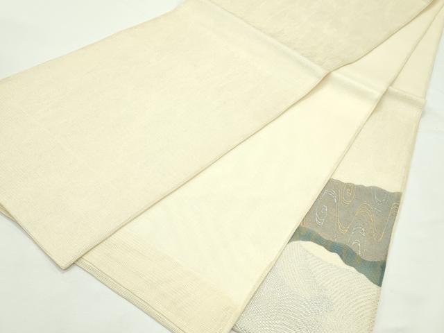 平和屋着物＊夏物　太鼓柄袋帯　道長流水文　金銀彩　正絹　逸品　CABK7091rv