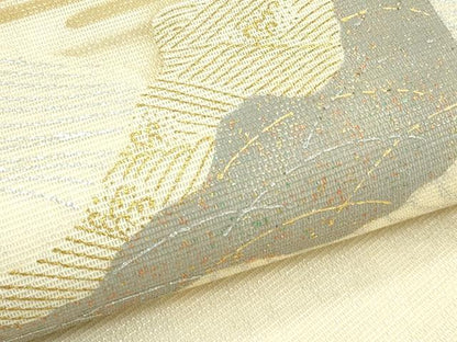 平和屋着物＊夏物　太鼓柄袋帯　道長流水文　金銀彩　正絹　逸品　CABK7091rv