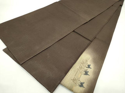 平和屋着物＊夏物　太鼓柄袋帯　中国三大刺繍　相良刺繍　シルクロード　金糸　反端付き　正絹　逸品　未使用　CABK7095rv