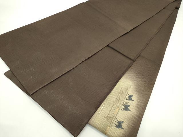 平和屋着物＊夏物　太鼓柄袋帯　中国三大刺繍　相良刺繍　シルクロード　金糸　反端付き　正絹　逸品　未使用　CABK7095rv