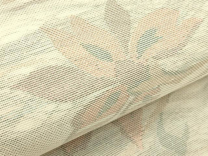 平和屋着物＊夏物　六通柄袋帯　草花文　金糸　正絹　逸品　CABK7099rv