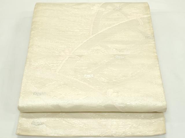 平和屋着物＊夏物　六通柄袋帯　籬文様　銀糸　正絹　逸品　CABK7101rv
