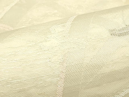 平和屋着物＊夏物　六通柄袋帯　籬文様　銀糸　正絹　逸品　CABK7101rv
