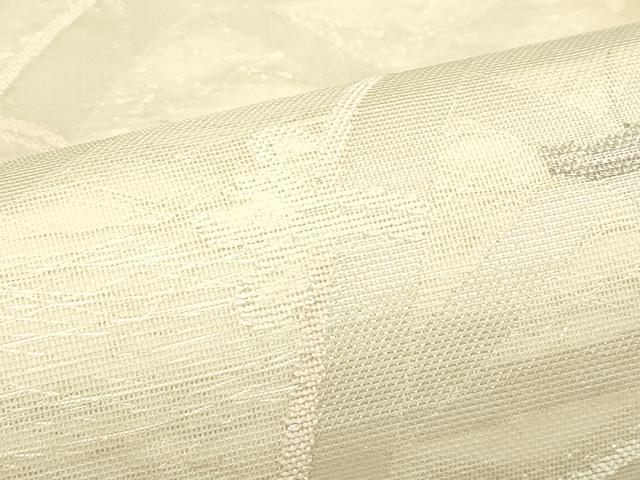 平和屋着物＊夏物　六通柄袋帯　籬文様　銀糸　正絹　逸品　CABK7101rv