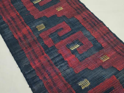 平和屋着物＊夏物　八寸名古屋帯　幾何学文様　正絹　逸品　CABK7111rv