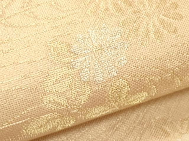 平和屋着物＊夏物　六通柄袋帯　秋草文　金銀糸　正絹　逸品　CABK7139rv
