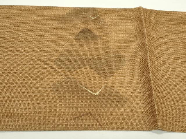 平和屋着物＊夏物　太鼓柄袋帯　菱文様　金彩　正絹　逸品　CABK7140rv