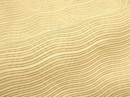 平和屋着物＊夏物　八寸名古屋帯　絽綴れ　よろけ縞　飴色　正絹　逸品　CABK7147rv