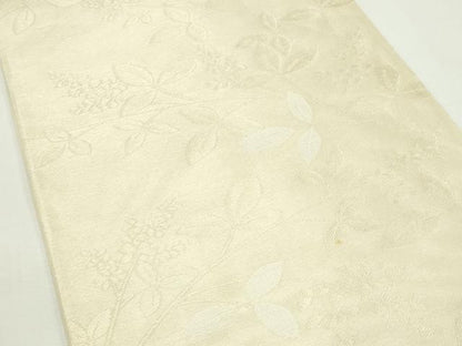 平和屋着物＊夏物　六通柄袋帯　草花文　金糸　正絹　逸品　CABK7154rv