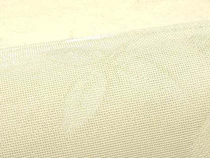 平和屋着物＊夏物　六通柄袋帯　草花文　金糸　正絹　逸品　CABK7154rv
