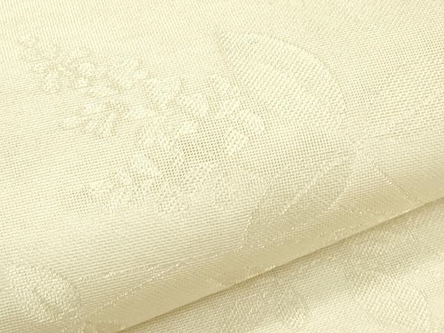 平和屋着物＊夏物　六通柄袋帯　草花文　金糸　正絹　逸品　CABK7154rv