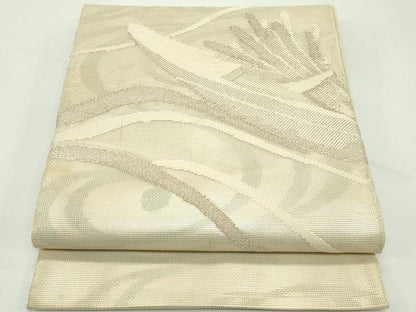 平和屋着物＊夏物　太鼓柄袋帯　流水筏文　金糸　正絹　逸品　CABK7162rv