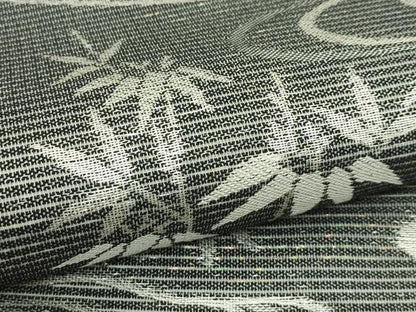 平和屋着物＊夏物　六通柄袋帯　流水笹竹文　銀糸　正絹　逸品　CABK7168rv