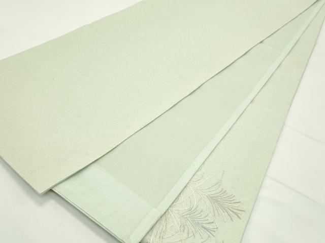 平和屋着物＊夏物　太鼓柄袋帯　総刺繍　流水草木文　金銀糸　正絹　逸品　CABK7170rv