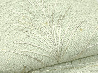 平和屋着物＊夏物　太鼓柄袋帯　総刺繍　流水草木文　金銀糸　正絹　逸品　CABK7170rv