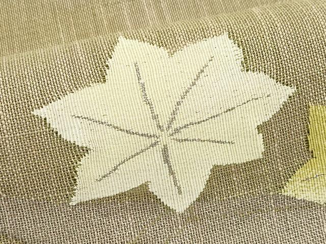 平和屋着物＊夏物　八寸名古屋帯　楓筏文　CABK7171rv