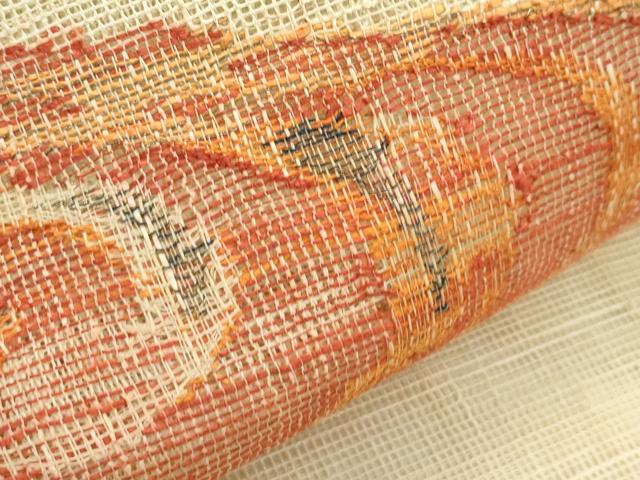 平和屋着物＊夏物　八寸名古屋帯　流水文　正絹　逸品　CABK7172rv