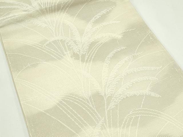 平和屋着物＊夏物　六通柄　京袋帯　草木文　銀糸　正絹　逸品　CABK7181rv